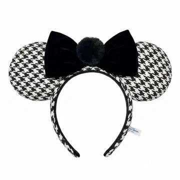 디즈니 머리띠 하운드투스 체크 패턴