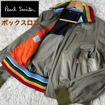 [고품질] Paul Smith 밀리터리 블루종 멀티 컬러 현행 택 S