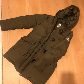 케이프 하이츠 후드 부착 다운 자켓 M 올리브