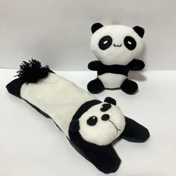 팬더 키링+아이필로우 2종 세트 아이템 헤이세이 레트로 힐링계