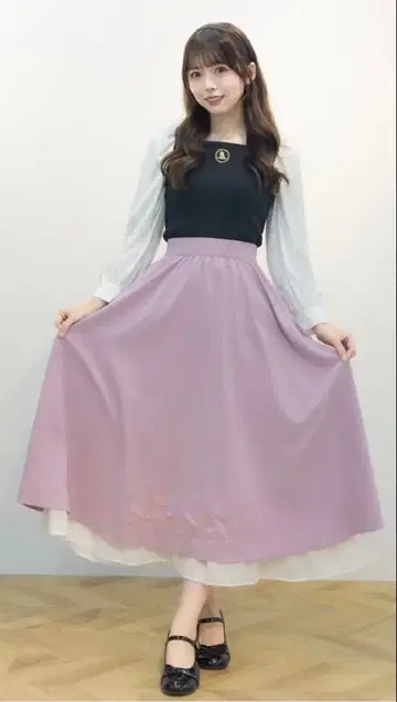 시마무라 디즈니 브라이애로우즈 브라탑&스커트 2세트 L