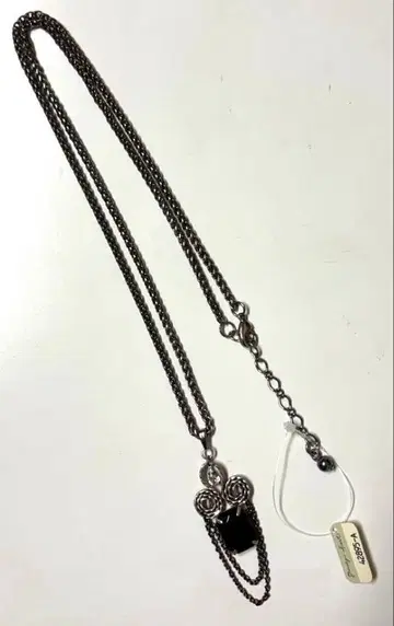 [ 새상품 미사용 ] 블랙 롱 목걸이 오닉스 지르코니아