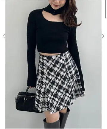 snidel 로빙 스카숏 팬츠 블랙 사이즈 1