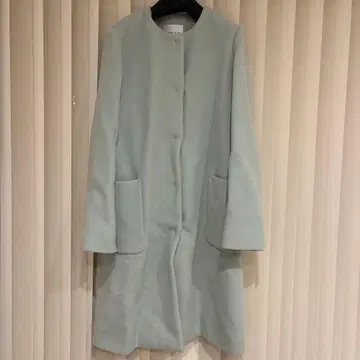 M-PREMIER 민트 그린 롱 코트