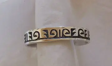 호피족 웨이브 뱅글 실버925