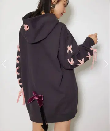 rienda 쿠로미 맨투맨 미니 원피스