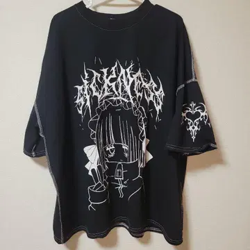[VOLCAN&APHRODITE] AZ 빅 블랙 티셔츠 M 사이즈