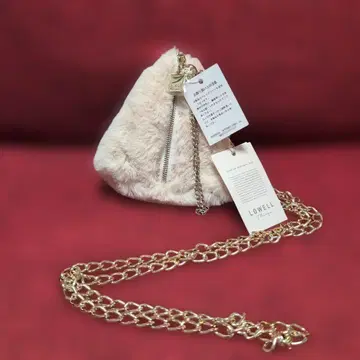 [ 택 포함 미사용 새상품 ] LOWELL 인조 모피 2way 숄더백