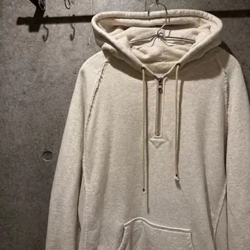 SUGARHILL 쭈리 하프 지퍼 후드티 사이즈 3 아이보리