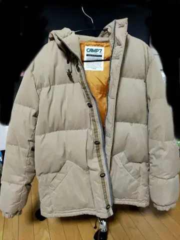 CAMP7 베이지 다운 자켓