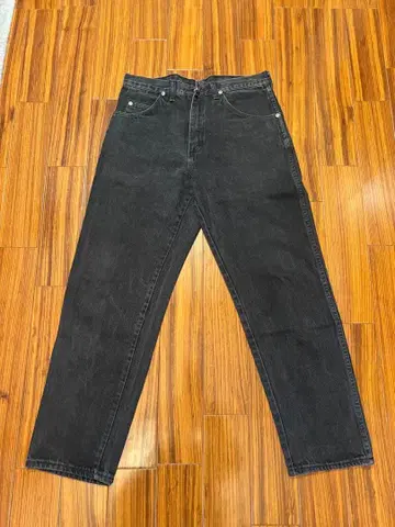 랭글러 블랙 데님 테이퍼드 미국제