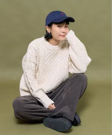 프릭스토어 FREAK'S STORE 믹스 케이블 크루넥 니트