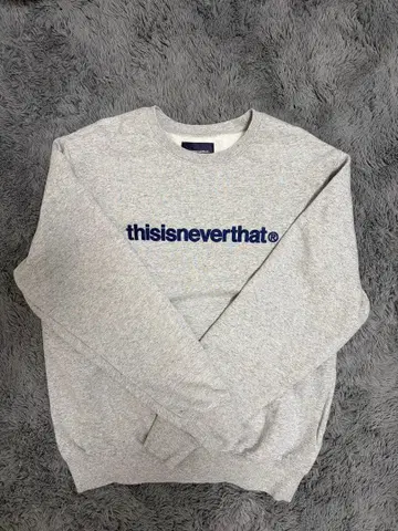 thisisneverthat 그레이 로고 맨투맨
