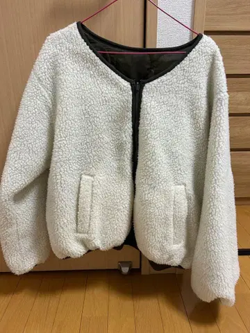 플리스 자켓 리버서블