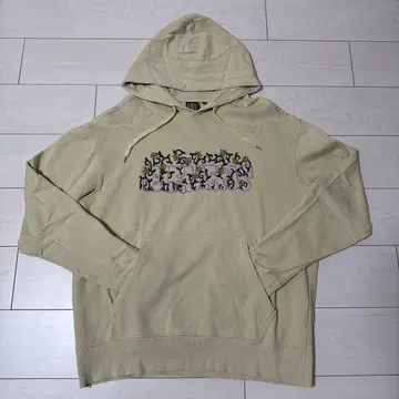 레이크 포먼 베이지 꽃무늬 후드티 M