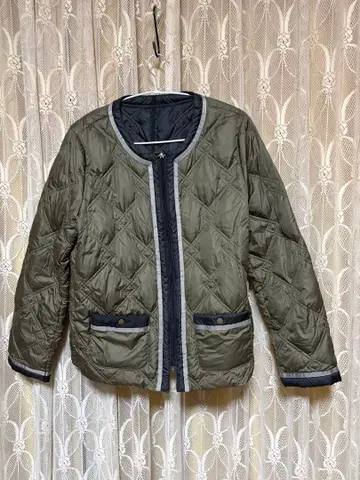 로자 스크럽 퀼팅 다운 자켓