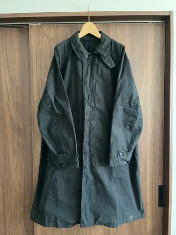 confect 수피마 코튼 스텐카라 코트 black