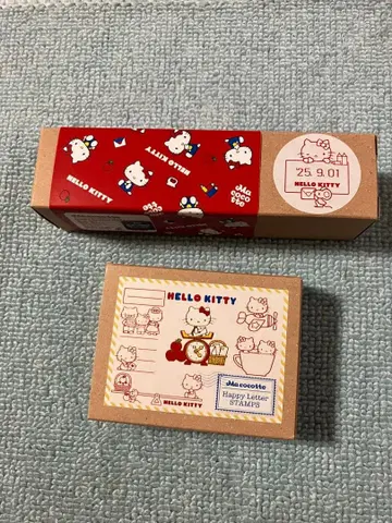 헬로키티 디자인 날짜 스탬프 세트.