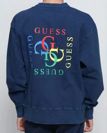 GUESS 컬러풀 로고 트레이닝복