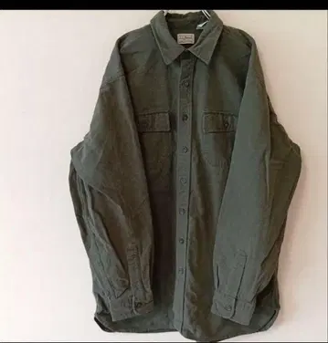 USA 구제 의류 L.L.Bean 플란넬 셔츠 XL 그린