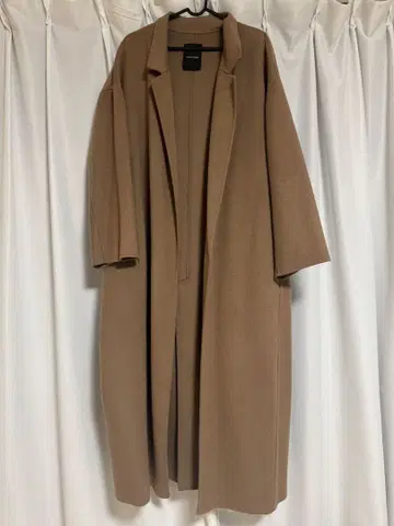 JEANASIS 롱 코트 베이지 울