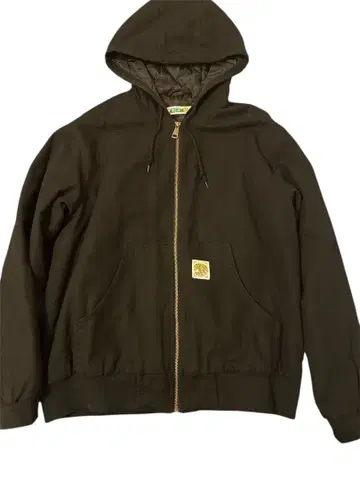 블랙 후드 부착 자켓