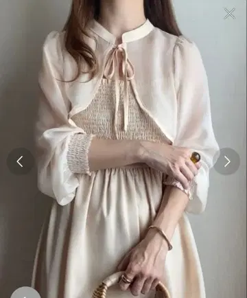 롱 원피스 베이지