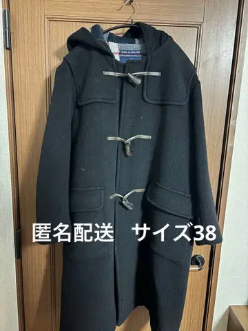 LONDON TRADITION 블랙 더플 코트 38