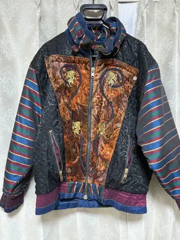 vintage G-4000 다색 자수 점퍼 M