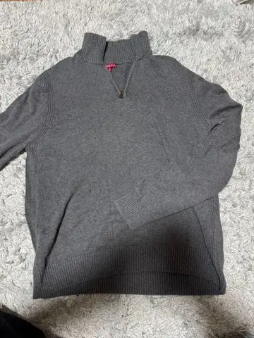 MERONA 그레이 하프 지퍼 스웨터 M