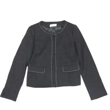 anySiS 포멀 노카라 자켓 블랙 사이즈 3 세레모니