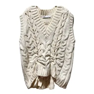 ZARA 자라 아이보리 니트 베스트
