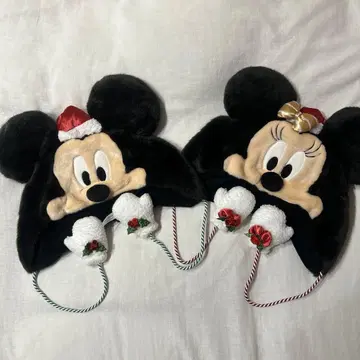 디즈니 크리스마스 팬캡 미키 미니