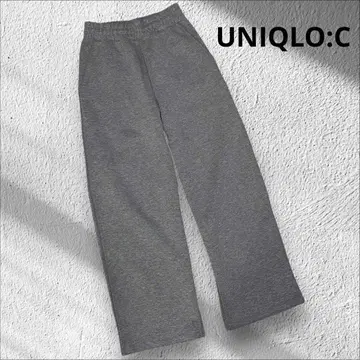 새상품급! UNIQLO:C 맨투맨 와이드 팬츠 XS