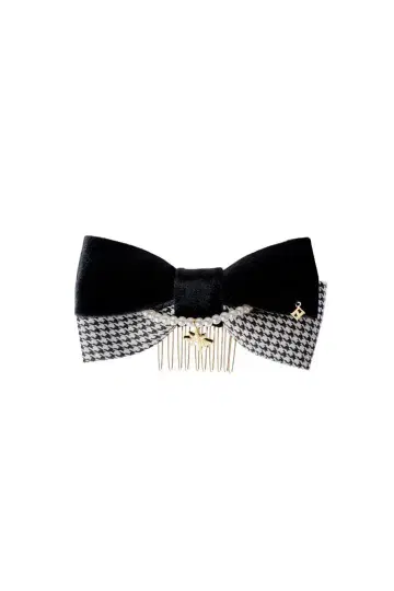 herlipto Double Houndstooth Ribbon Comb