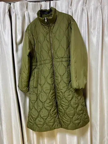 레이빔즈 Ray Beams 퀼팅 스탠드 카라 코트 올리브 S