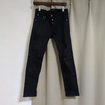 블랙 스키니 데님