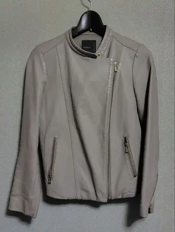 노블 램 가죽 라이더 자켓 천연 가죽 36