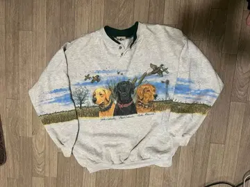 WINONA 개 프린트 맨투맨 90년대 빈티지 애니멀 USA제