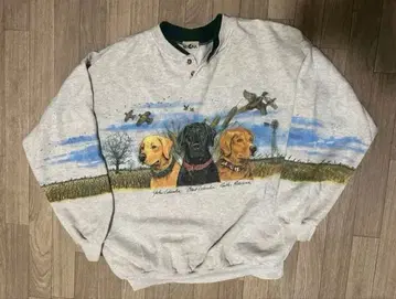 WINONA 개 프린트 맨투맨 90년대 빈티지 애니멀 USA제