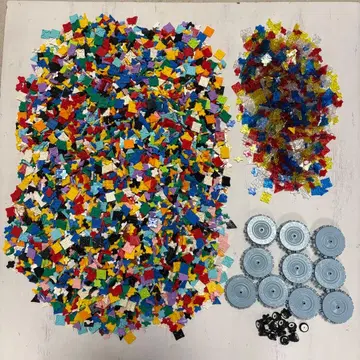 LaQ 3.3kg 묶음 판매 설명서 포함 클리어 부품 휠 파스텔