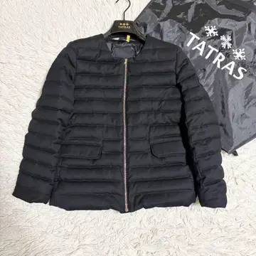 새상품급 TATRAS SPINOSA 다운 자켓 노카라 블랙 02