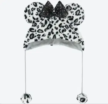 디즈니 레오파드 무늬 팬캡 그레이