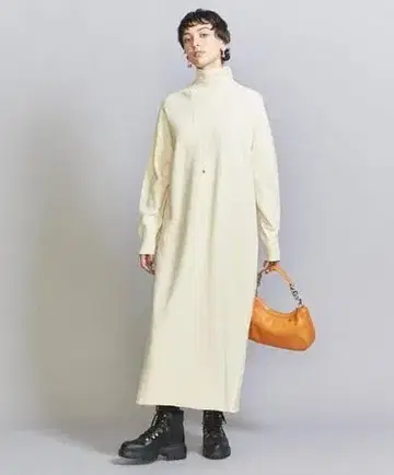 캐시미어 혼방 BEAUTY&YOUTH 밀라노 리브 터틀넥 니트 원피스