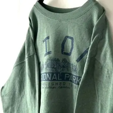 프레리마운틴 ZION 맨투맨 XL 그린 구제 의류