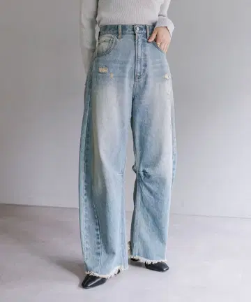 mystic 커브 데님 블루 1