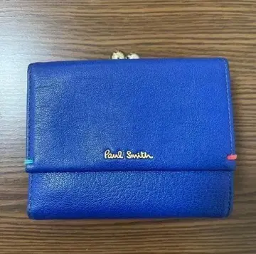 Paul Smith 폴스미스 블루 가마구치 지갑 접이식 지갑 접이식