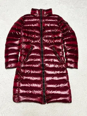 MONCLER 버건디 롱 다운 자켓