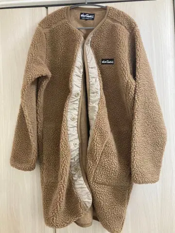 Wild Things 별주 보아 노카라 롱 자켓 S 베이지