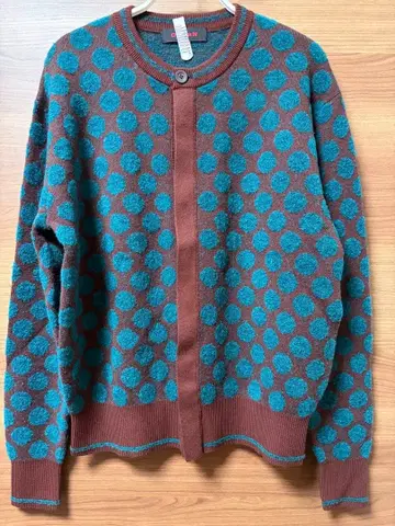 CABaN 부클레 도트 크루넥 가디건